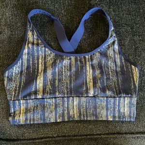Victoria Sport - Blue and gold sports bra